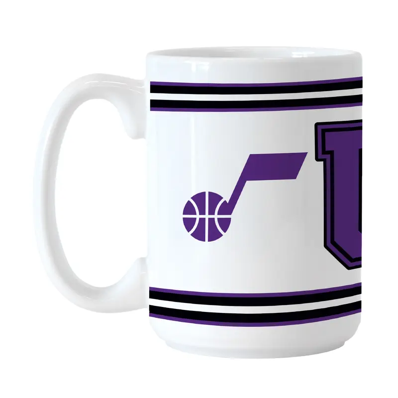 Utah Jazz 15oz Overtime Stripe Sublimated Mug
