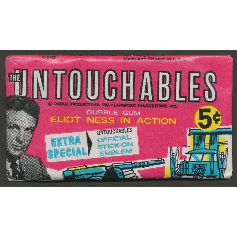 1962 Leaf Untouchables Unopened Wax Pack