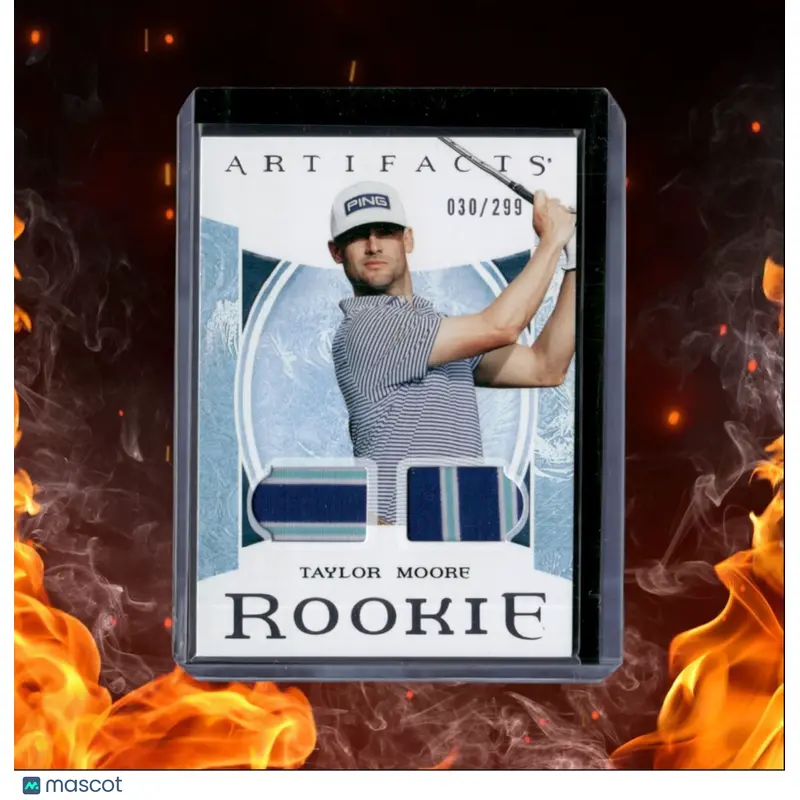 2024 Upper Deck Portfolio Taylor Moore Artifacts Dual Jersey Rookie 030/299 #7