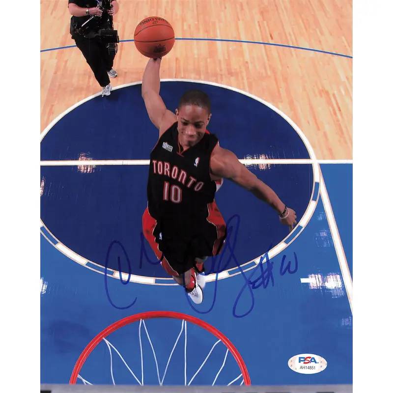 DEMAR DEROZAN signed 8x10 Photo PSA/DNA Raptors