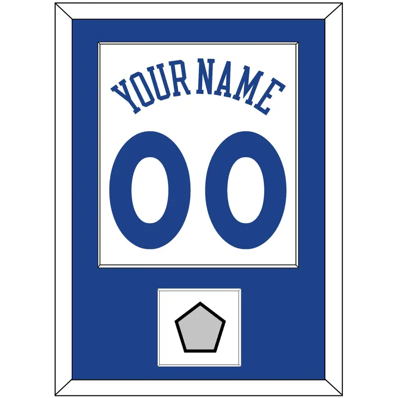 Golden State Name & Number With Champions Patch - Home White (2010-2019) - Single Mat 1