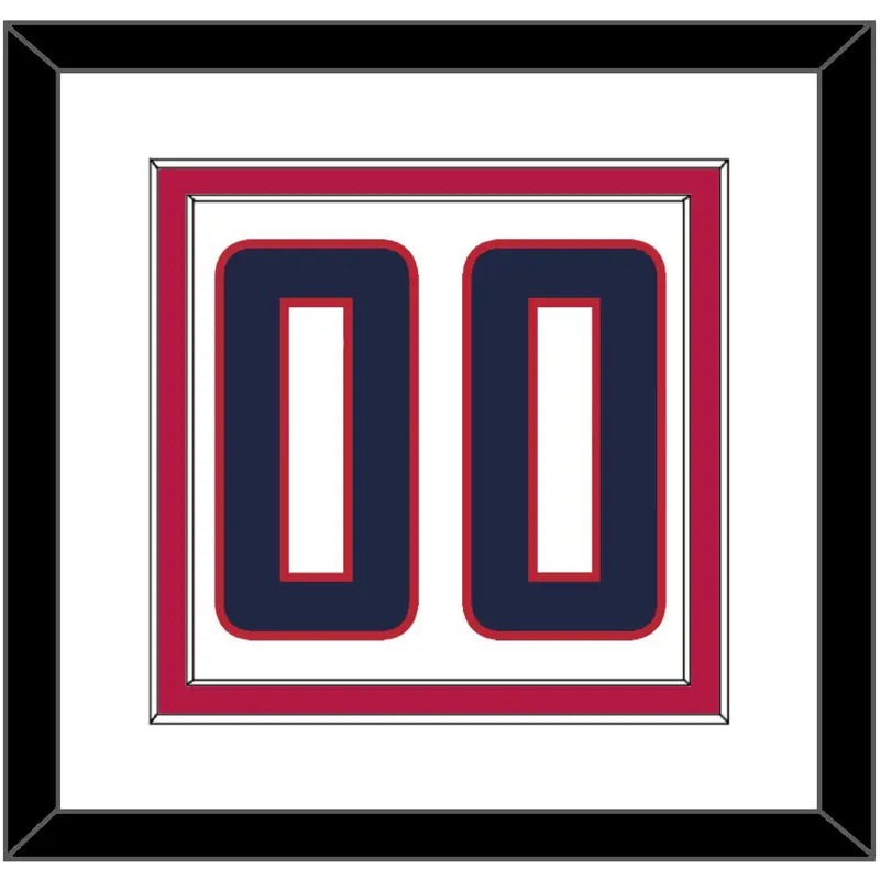 United States Mens Hockey Number - 2010 Olympics Home White - Double Mat 1