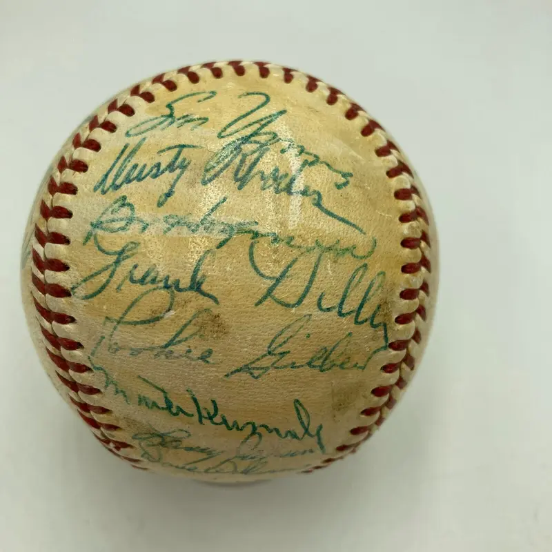 1953 New York Giants Team Signed National League Baseball