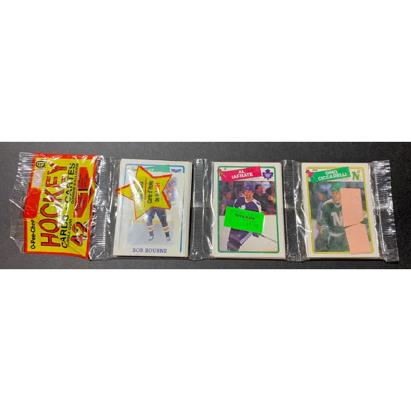 1988/89 OPC O-Pee-Chee Hockey Unopened Rack Pack (Authenticate)