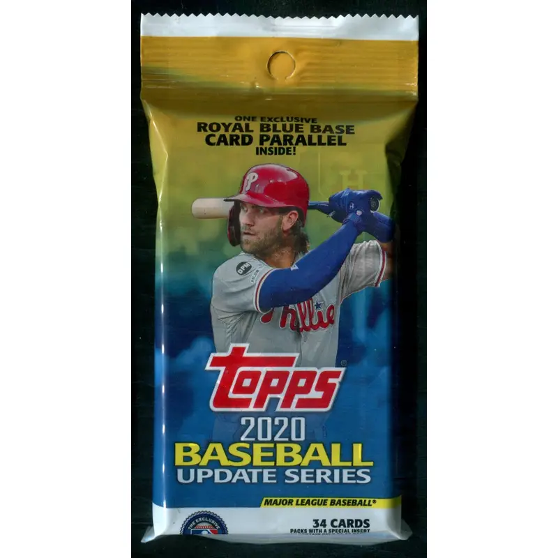 2020 Topps Baseball Update Series Unopened Hanger Pack (34)
