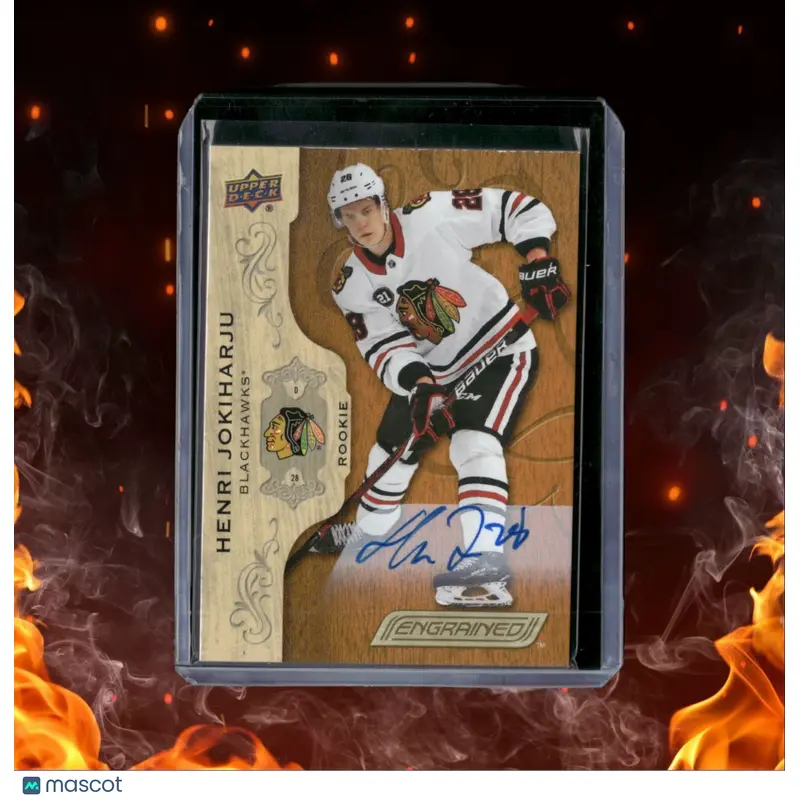 2018-19 Upper Deck Engrained Henri Jokiharju Rookie Auto #96