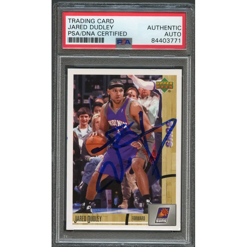 2008-09 Upper Deck #184 Jared Dudley Signed Card AUTO PSA Slabbed Suns