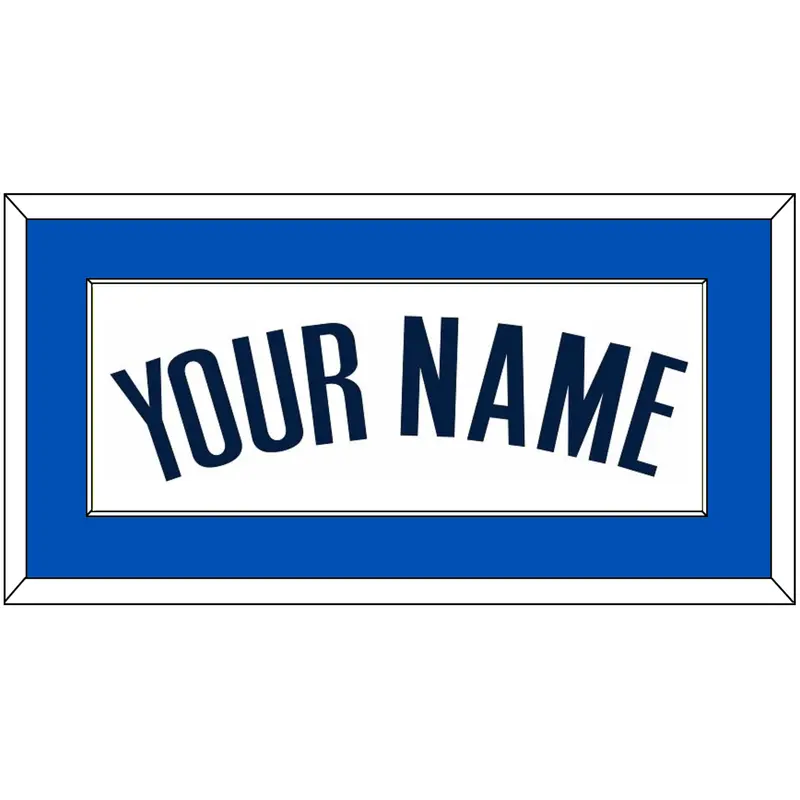 Dallas Name - White Association - Single Mat 1