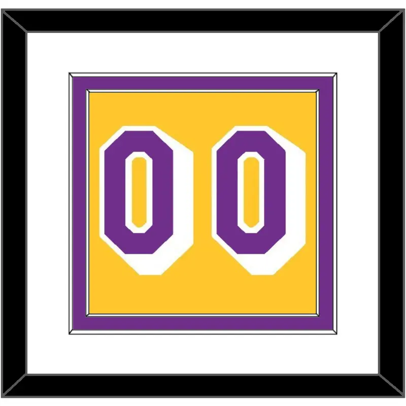 Los Angeles Number - Home Yellow (1978-1997) - Double Mat 1