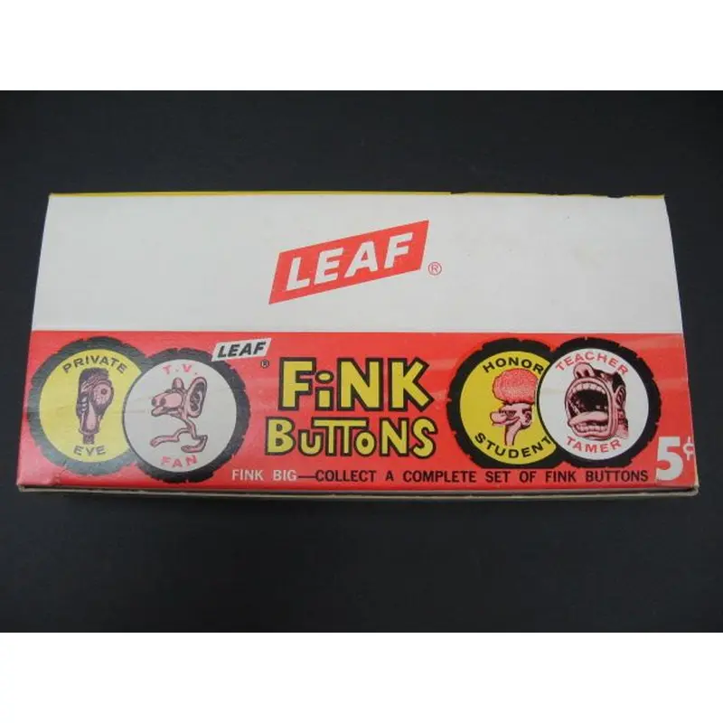 1965 Leaf Fink Buttons Unopened Wax Box