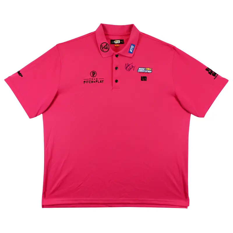 John Daly Authentic Signed Match Worn Pink Loudmouth Polo Shirt BAS #BK84762
