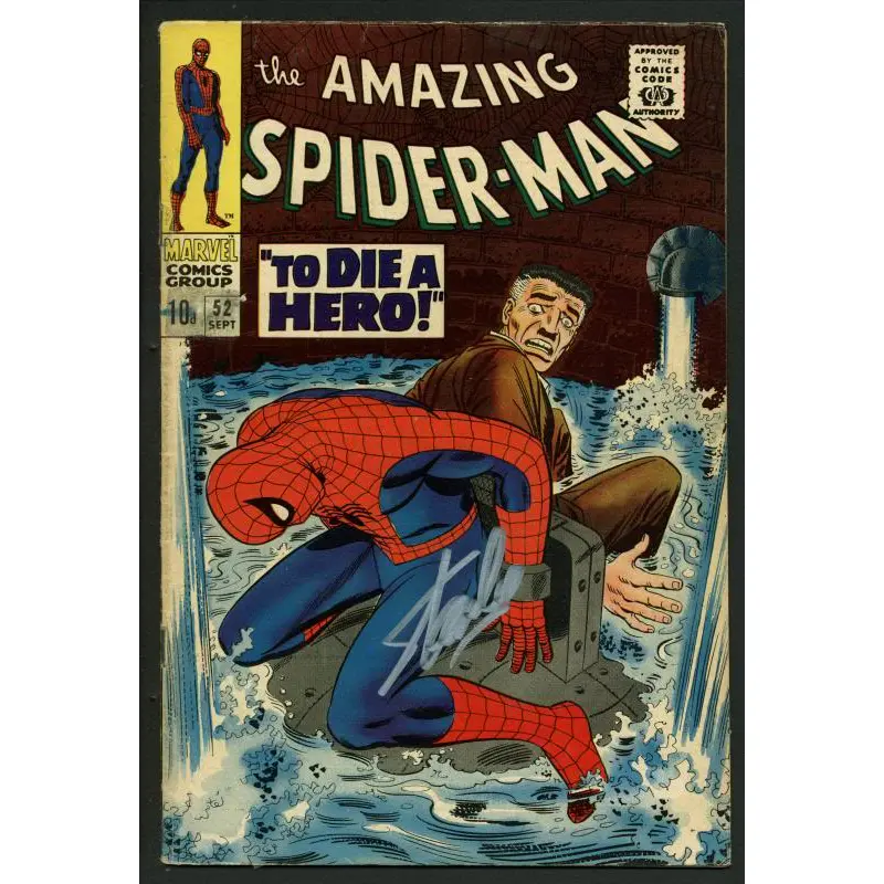 Stan Lee Signed Amazing Spider-Man #52 Comic Book Kingpin PSA/DNA #W18758