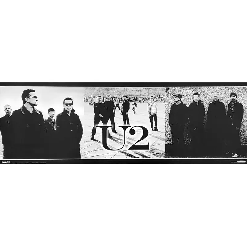 U2 No Line On The Horizon Triptych Music Poster - Funky Enterprises Inc.