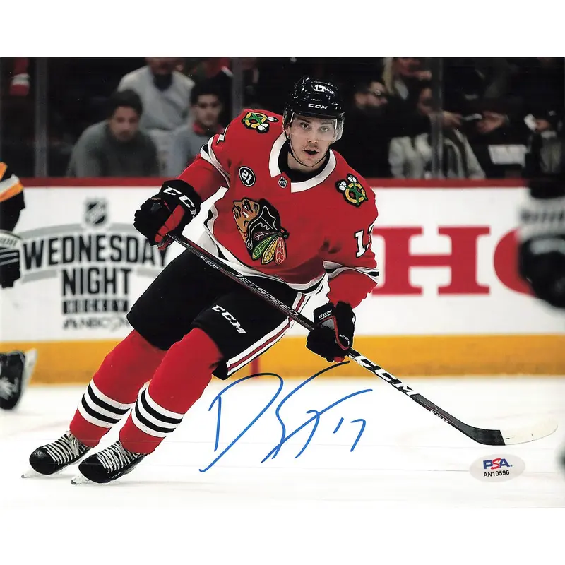 DYLAN STROME signed 8x10 PSA/DNA Chicago Blackhawks Autographed