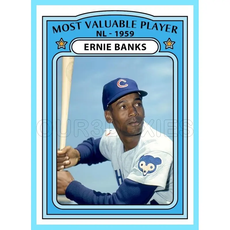 Ernie Banks MVP 1972 Topps Custom Card - 4732