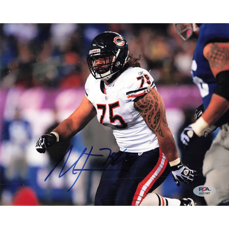 Matt Toeaina signed 8x10 photo PSA/DNA Autographed Bears
