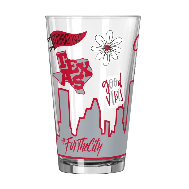 Houston 16oz Native Pint Glass
