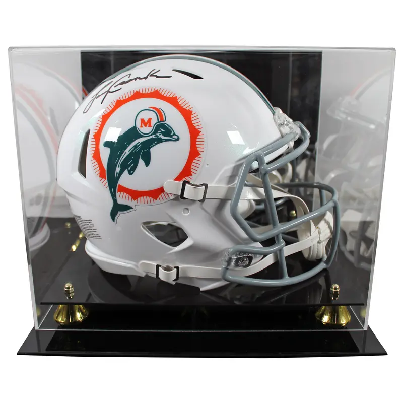 Dolphins Larry Csonka Signed Tribute Full Size Speed Proline Helmet W/ Case BAS