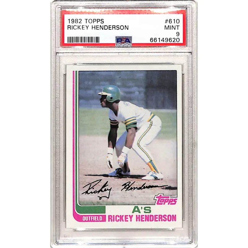 Rickey Henderson 1982 Topps #610 PSA 9 Mint 6920