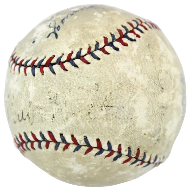 Yankees Babe Ruth & Lou Gehrig Signed Authentic Oal Baseball JSA & PSA #T11394