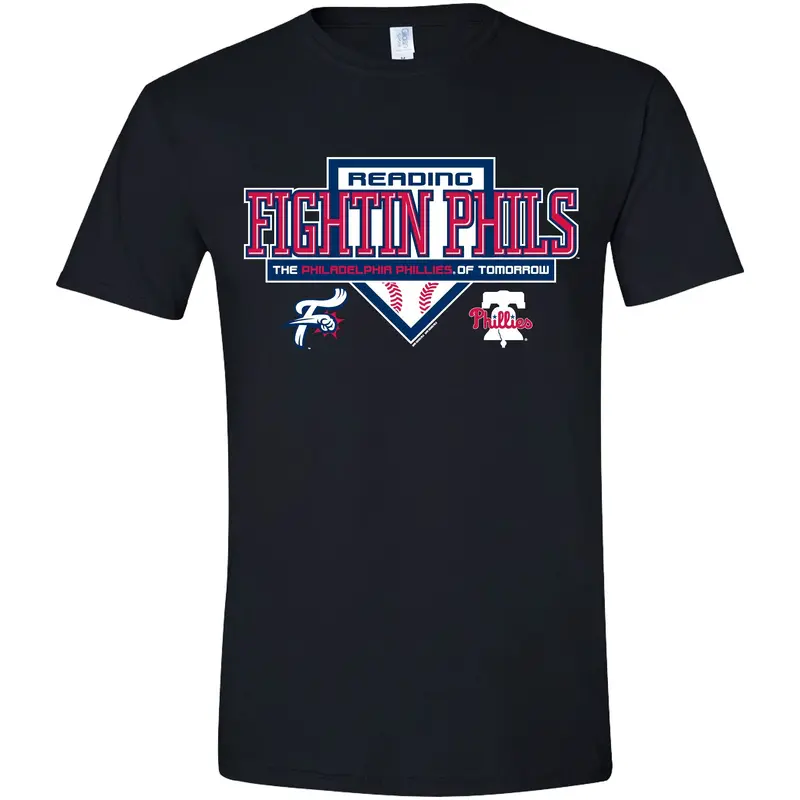 Bimmridder Black Reading Fightin Phils Bountiful Adult Softstyle T-Shirt
