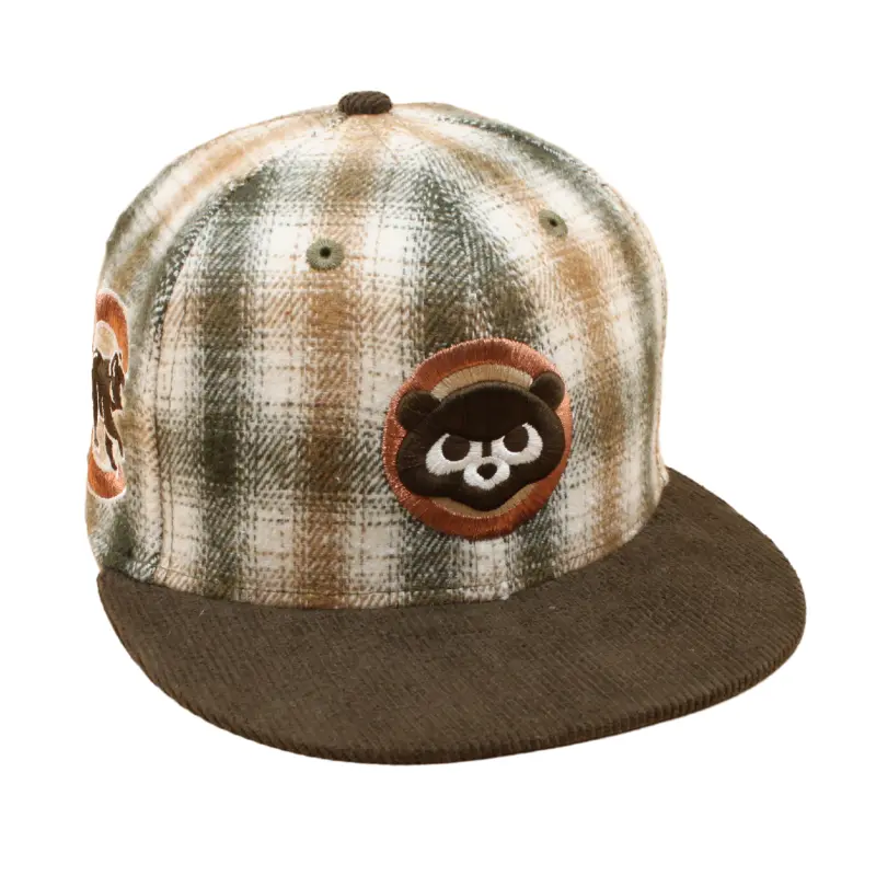 New Era - 59FIFTY Fitted Cap - Chicago Cubs - PLAID - Walnut/Cord