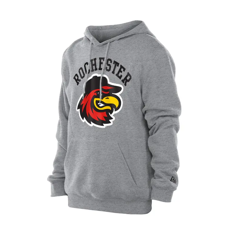 Rochester Red Wings New Era Gray Hoodie