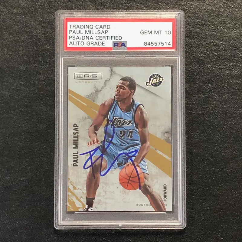 2010-11 Panini Rookies & Stars #83 PAUL MILLSAP Signed AUTO 10 PSA Slabbed Jazz
