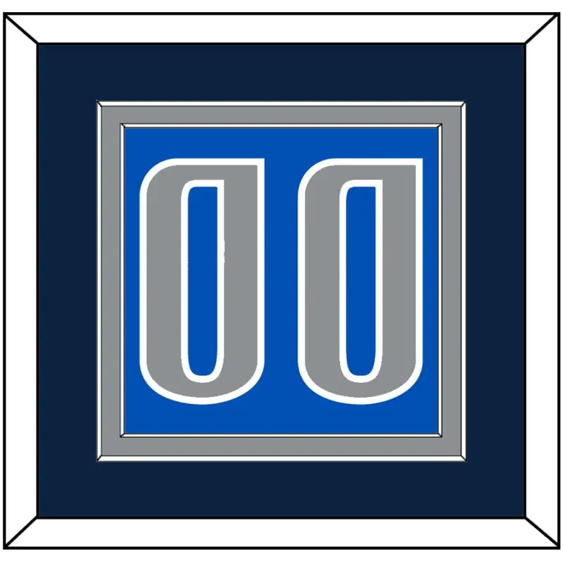 Dallas Number - Blue Icon - Double Mat 2