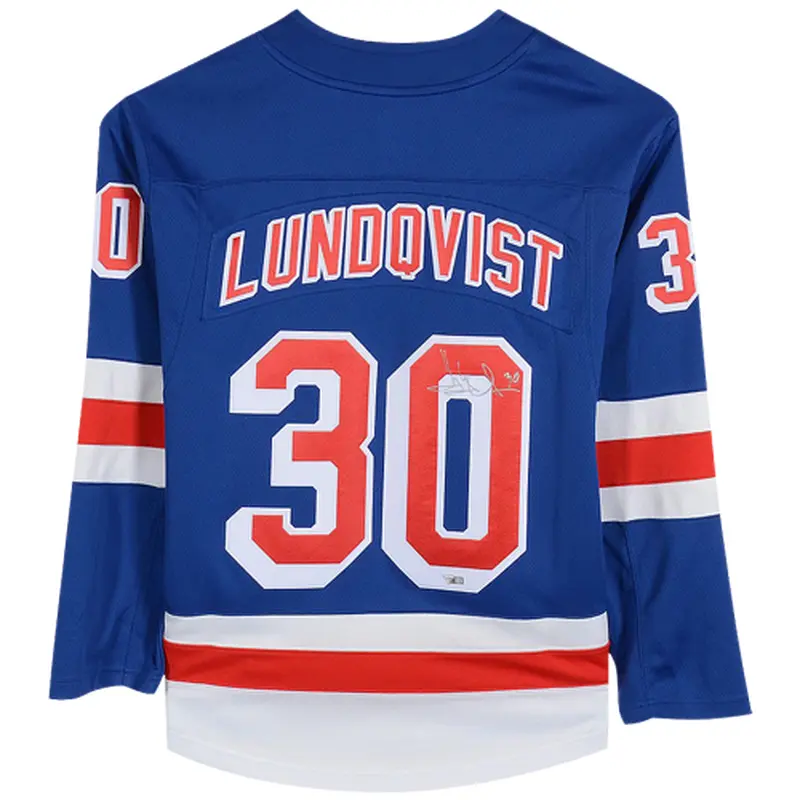 Henrik Lundqvist Autographed New York Rangers (Blue #30) Fanatics Breakaway Jersey - JSA