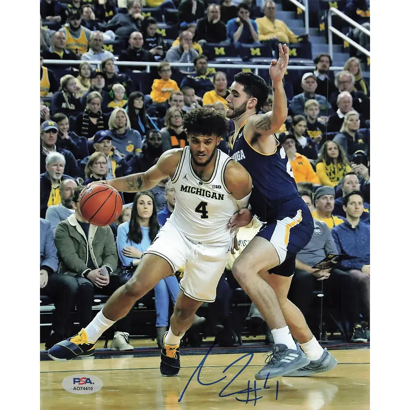 Isaiah Livers Signed 8x10 photo PSA Autographed Michigan