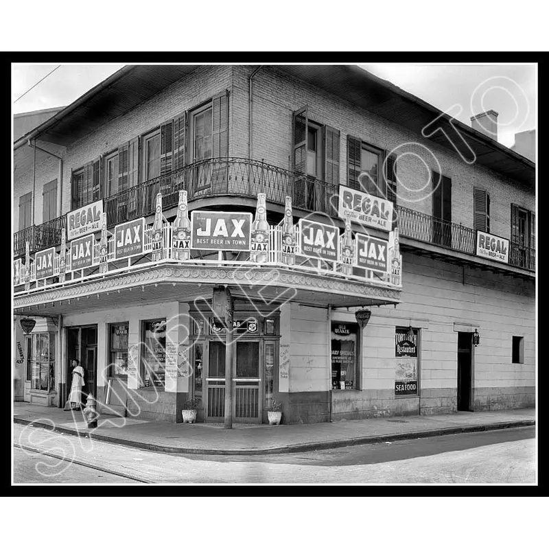 Jax Beer 8X10 Photo - Royal Steet New Orleans 1937 - 2250