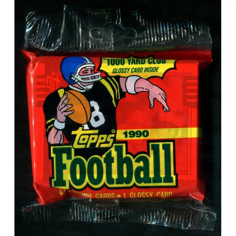 1990 Topps Football Unopened Jumbo Pack (Pre-Priced) (43)