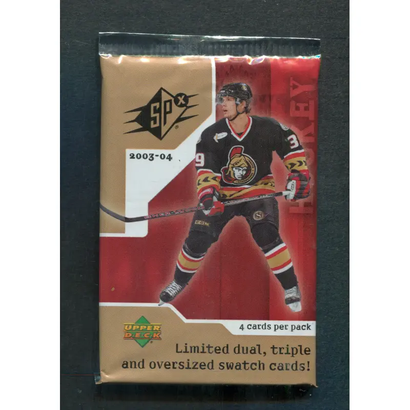 2003/04 Upper Deck SPx Hockey Unopened Pack (4)