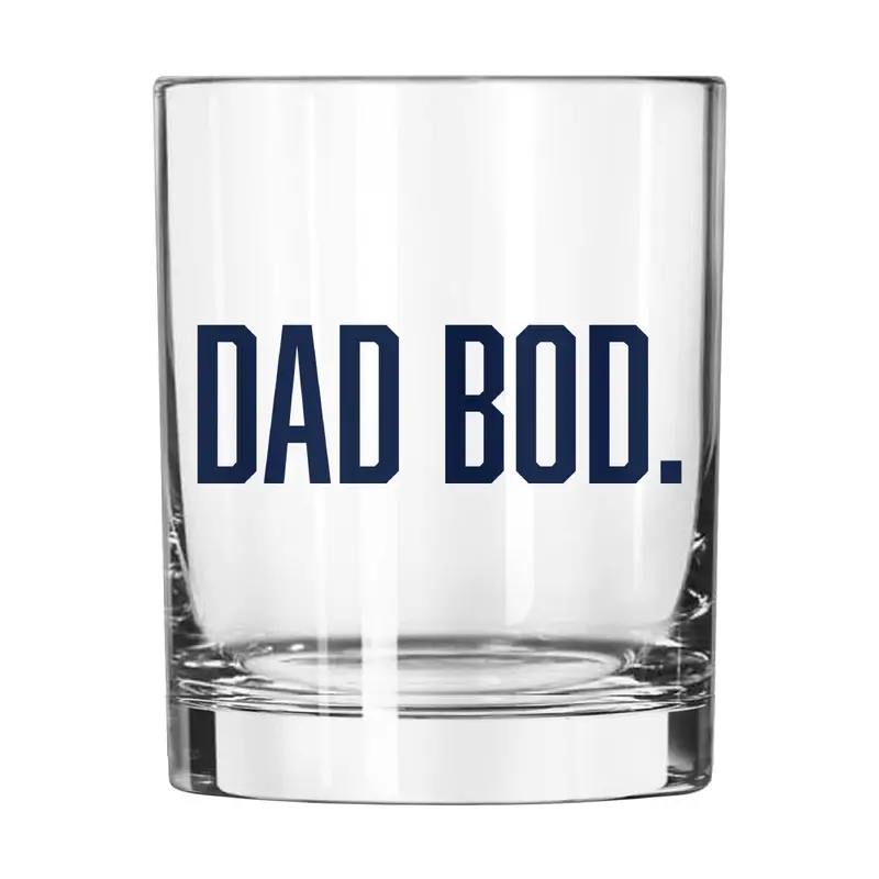 Father's Day Dad Bod 14oz Rocks Glass