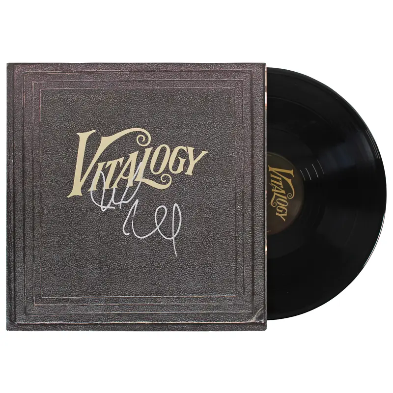 Mike McCready Pearl Jam Signed Vitalogy Album Cover W/ Vinyl BAS #S12894