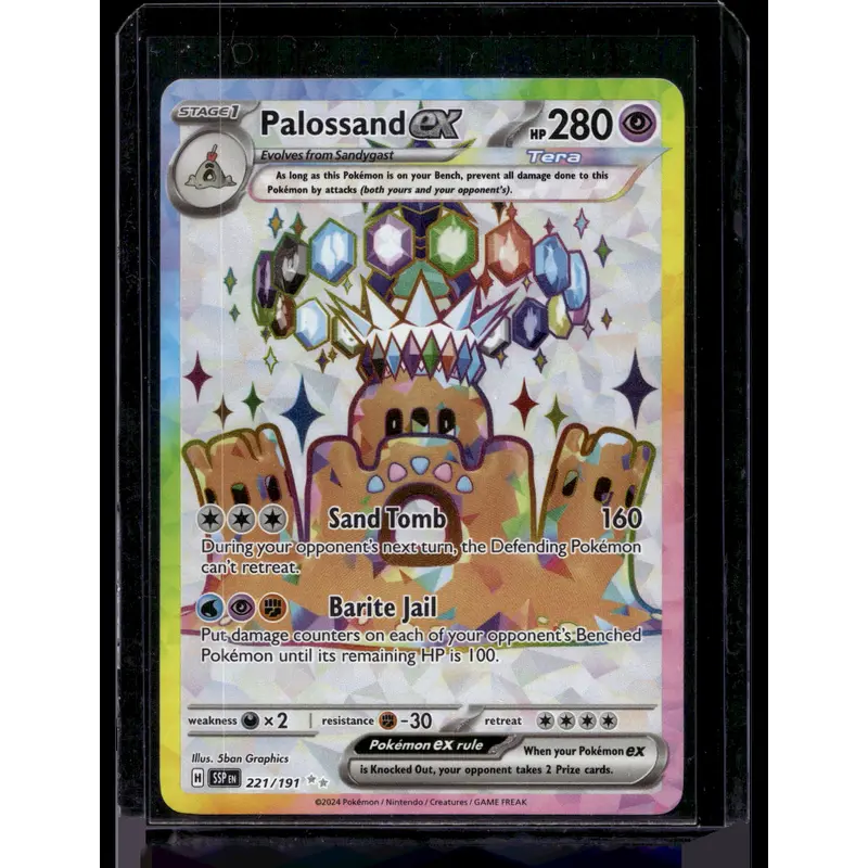 2024 Pokemon - Scarlet & Violet - Surging Sparks - Ultra Rare - Palossand ex #221