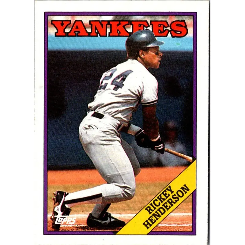 1988 Topps Rickey Henderson #605