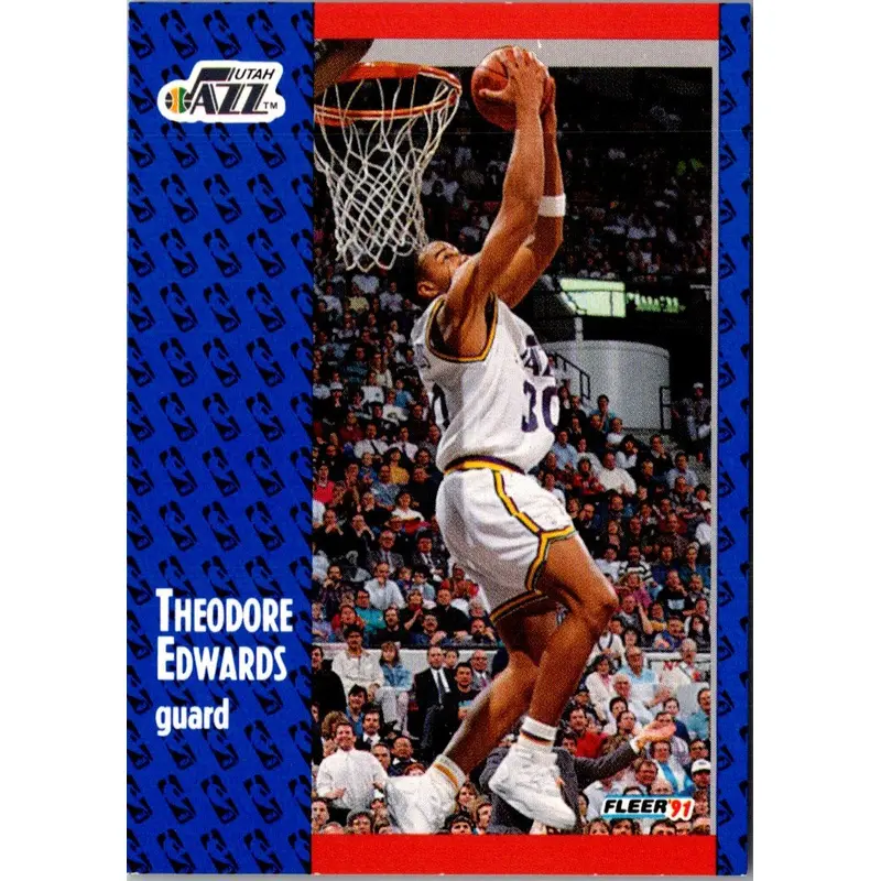 1991 Fleer 3D Acrylic Blue Edwards #199