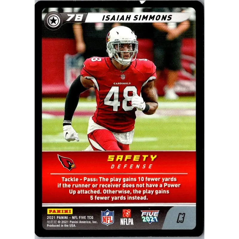2021 Panini Red Isaiah Simmons #180