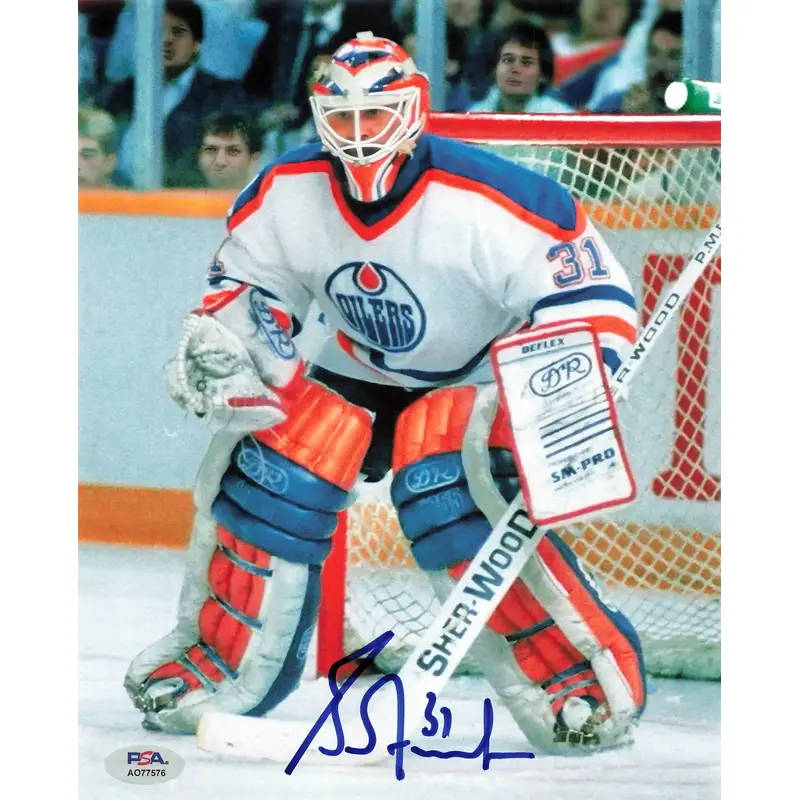 Grant Fuhr signed 8x10 photo PSA/DNA Edmonton Oilers Autographed