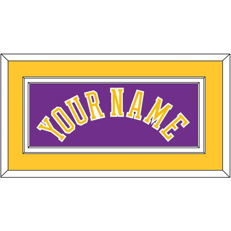 Los Angeles Name - Road Purple (1978-1997) - Double Mat 2