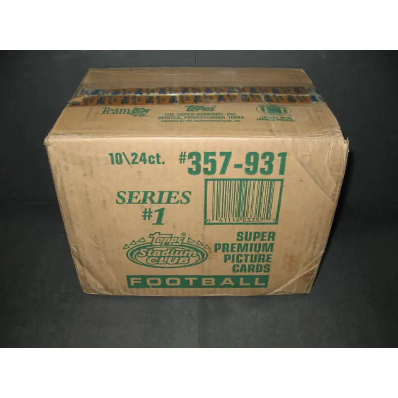 1993 Topps Stadium Club Football Series 1 Case (10 Box)