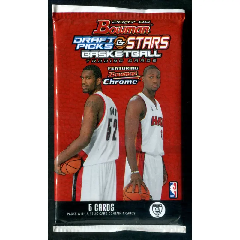2007/08 Bowman Draft Picks & Prospects Basketball Unopened Pack (5)