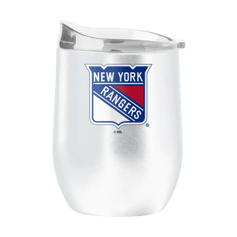 New York Rangers 16oz Swagger Powder Coat Curved Bev