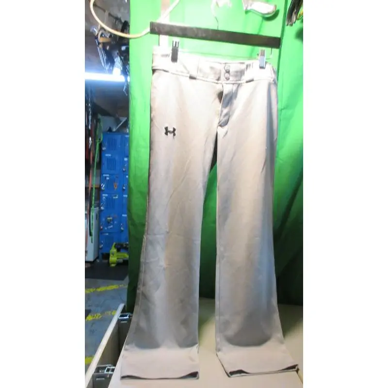 Used UnderArmour Grey Open Bottom Baseball Pants  Size Youth/Large