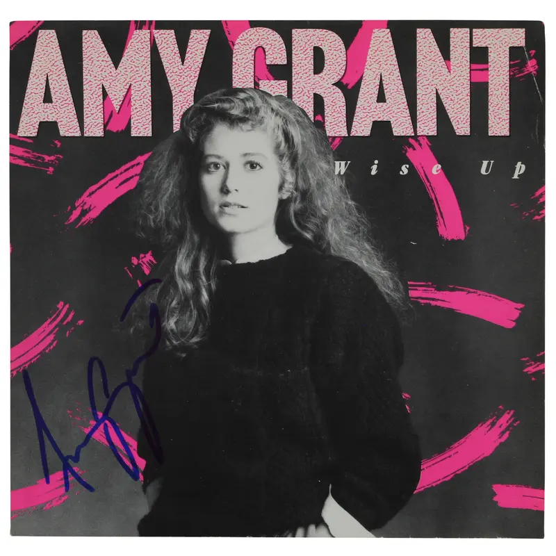 Amy Grant Authentic Signed Wise Up 45 RPM Album Cover Autographed BAS #BG79126