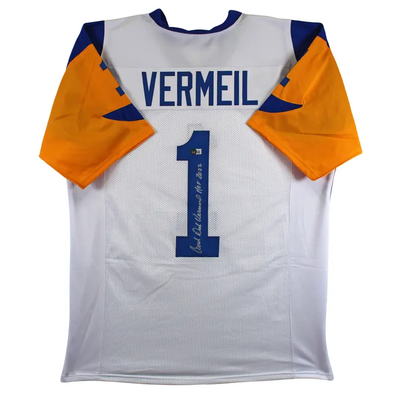 Dick Vermeil "HOF 2022" Authentic Signed Whtie Pro Style Jersey BAS Witnessed