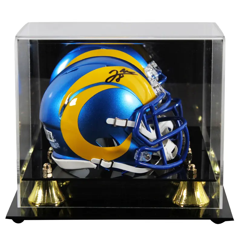 Rams Jared Verse Authentic Signed Speed Mini Helmet W/ Case BAS Witnessed