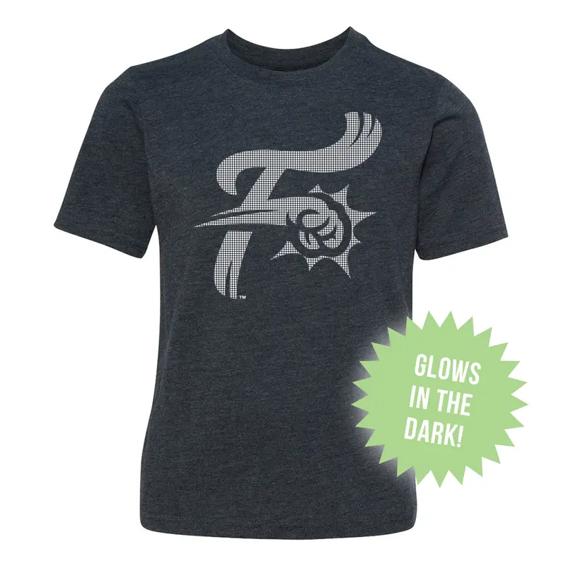 108 Stitches Navy Youth Glow in the Dark F-Fist Tee